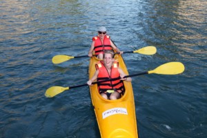 Kayaking in Halong Bay
