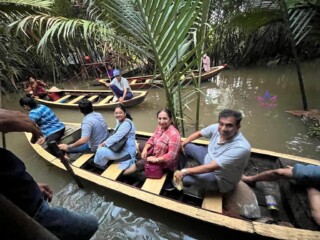 on the tour Mekong delta